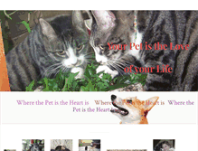 Tablet Screenshot of lossofmypet.com